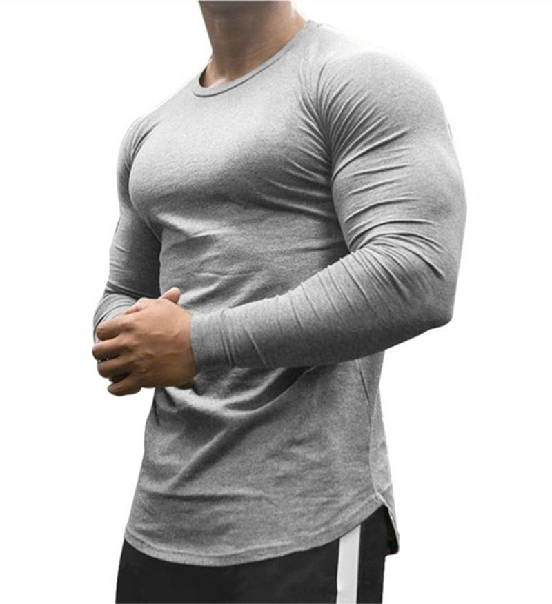 New Long Sleeve T Shirt Sport Men Gym Shirt Quick Dry Gym Fitness Training Running T Shirt Men Workout T-Shirt Bodybuilding Tops