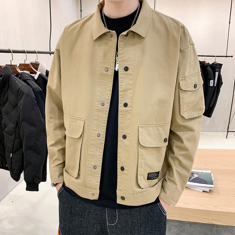 Men's Casual Clothes Autumn Coat Men Autumn Korean Trend Tooling Jacket Men